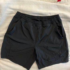 Lululemon Men’s XL black shorts. 8” inseam
